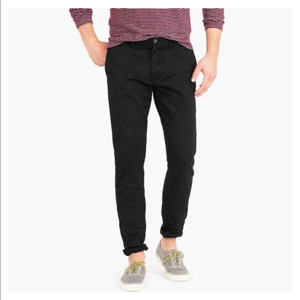 J.Crew Men’s 484 Slim-Fit Pant in Black